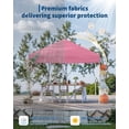 thumbnail image 5 of 10x10ft Canopy Replacement Top with Silver Coated, Waterproof & UV Protection Pop Up Canopy Tent Cover for Outdoor Garden Patio Sun Shade (Top Only), 5 of 7