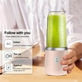thumbnail image 2 of Mixeur Alimentaire Rechargeable USB 400ml 6 Lames pour Voyage Rose, 2 of 8