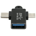 thumbnail image 2 of Convertidor OTG 2 en 1 USB 3.0 a Micro USB y adaptador tipo C compatible con sincronización de datos de alta velocidad y carga rápida, 2 of 14