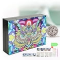 thumbnail image 4 of Caja De Almacenamiento De Pintura De Diamantes, Decoración Del Hogar, Kits De Bordado Multifuncionales, Joyero De Pintura De Diamantes Para Guardar Anillos Para Amigos Para Novias, 4 of 8