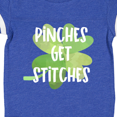 thumbnail image 4 of Inktastic St. Patrick's Day Pinches Get Stitches Boys or Girls Baby Bodysuit, 4 of 5