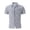 Grey, variant on Hpapadks Mens Shirts Summer Yarn Dyed Striped Lapel Button Down Short Sleeve Tops Beach Dress Shirts for Men Black L