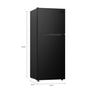 Frigidaire 10 Cu. ft. Top Freezer Refrigerator with Airflow Control, Frost-Free Apartment Size Fridge for Kitchen, Office, Black