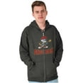 thumbnail image 3 of Papa Smurf Dads Rock Musical Father Zip Hoodie Sweatshirt Men Brisco Brands S, 3 of 6