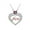 Rose Gold, variant on HUANLEDASH Mom Necklace Women's Faux Crystal Love Heart Pendant Necklace Mother's Day Gift for Mom Grandma Wife from Daughter Son