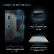 AC Infinity CLOUDLAB 642, Advance Grow Tent 4x2, Thickest 1 Poles, 2000D Mylar Canvas, Lab-Tested Highest Reflectivity, Largest Zipper Window, Controller Mount Plate, 48 x 24 x 72 Indoor Growing