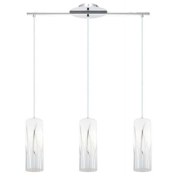 92741A-Eglo Lighting-Rivato - 3 Light Pendant In Contemporary Style-10.25 Inches Tall and 6.25 Inches Wide