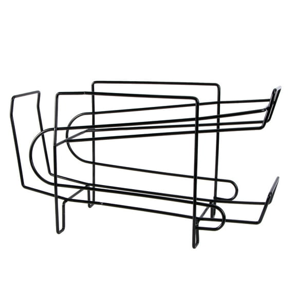 WORGEOUS 1Pc Kitchen Canning Rack Household Storage Rack Rolling Beverage Holder (Black)