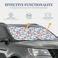 thumbnail image 7 of Picia Strawberry And Flowers 2 Piece Car Windshield Sun Shade Foldable | Foldable Sun Shield for Front Window Blocks UV Rays and Keeps Your Vehicle Cool-, 7 of 7