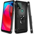 thumbnail image 6 of Nagebee Case for Motorola Moto G Stylus 5G (2021) with Tempered Glass Screen Protector (Full Coverage), Military Armor [Magnetic Ring Holder & Kickstand] Shockproof Cover (Black), 6 of 6