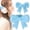 A*1+B*1+C*1, variant on Silicone Bow Headphone Accessory, 1 Pair Cute Bows Earphone Decor, Detachable 3D Bows Decor for Headphones, Adorable Silicone Bow Earphone Clip (White)