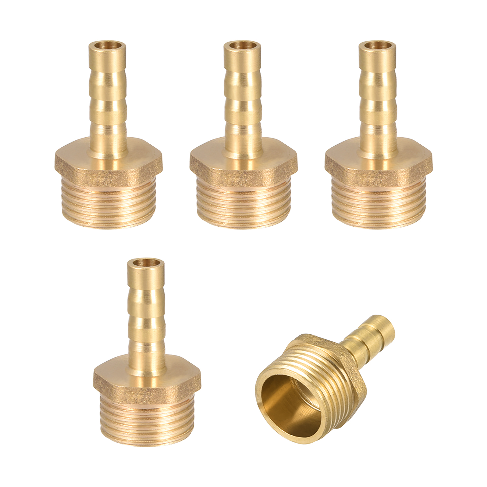 Details about / Brass Barb Hose Fitting Connector Adapter 6mm Barbed x G3//8 Male Pipe 12pcs