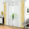 thumbnail image 2 of Lfeey Yeele Gradient Semi Sheer Curtains for Living Room Bedroom, Grommet Curtains, 42x63 inch, 4 Panels, 2 of 5