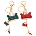 thumbnail image 4 of Fugacal Car Keychain,Handbag Keychain,Keychain Exquisite Appearance Abrasion Resistance Stylish Simple Zinc Alloy Cute Keychain, 4 of 8