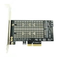 thumbnail image 3 of PCI Express PCIE to M2 Adapter NVME SATA M.2 SSD PCIE Adapter NVME/SATA M2 PCI E Adapter SSD M2 to SATA PCI-E Card M Key + B Key black, 3 of 6