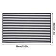 thumbnail image 3 of Puntoco Alfombrilla de baño a rayas para puerta de baño, alfombrilla antideslizante para puerta de baño, alfombrilla de secado rápido que absorbe el agua para el baño, tamaño mediano, 3 of 3