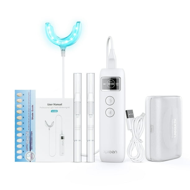 XPREEN Teeth Whitening Kit, Professional Tooth Whitening Solution with LED Light Tooth Whitener