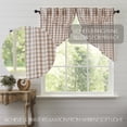 thumbnail image 2 of VHC Brands Annie Buffalo Portabella Check Farmhouse Prairie Swag Curtain Set 36x36x18, 2 of 5