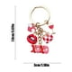 thumbnail image 3 of Accesorios para llaveros rojos de San Valentín, accesorios para bolsos, llaveros bonitos para parejas, colgantes, regalos de San Valentín, llavero de aleación., 3 of 6