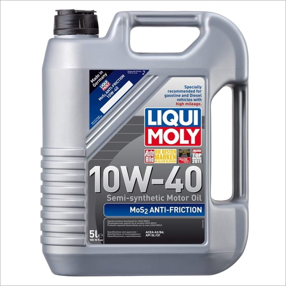 Liqui Moly 2043 MoS2 Anti-Friction 10W-40 Motor Oil - 5 Liter Bottle
