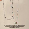thumbnail image 3 of ruzhgo 2 Pcs/ensemble Collier Pendentif Chaîne Ajustable Colliers Étoile Décoration Bijoux Petite Amie Fête de Rencontre, 3 of 4