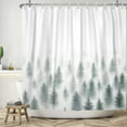 thumbnail image 2 of Lfeey Pine Forest Shower Curtain, Natural Landscape Bathroom Waterproof Shower Curtain with 14 Hooks, 72x84 inch, 2 of 5