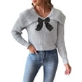 thumbnail image 1 of TINZ Sweater Dress Long Sleeve Oversized Tunic With Exquisite Embroidery And Panel Design Warm Winter Knit Vest Dress Long Pullover Sweater Belted Long Dress, 1 of 4