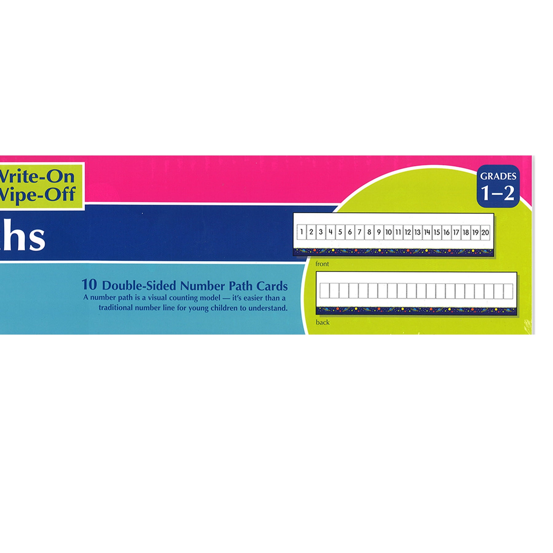 Didax Write-On/Wipe-Off 1-20 Number Path, Set of 10