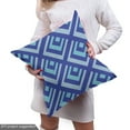 thumbnail image 4 of Ambesonne Blue Fabric by the Yard Upholstery, Rectangles in Blue Shades Art, 5 Yards, Blue Pale Blue and Aqua, 4 of 4