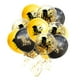 thumbnail image 1 of FELTECHELECTR 15 globos decorativos de lentejuelas de la constelación de Leo para bodas y cumpleaños (5 unidades en negro, dorado y transparente)., 1 of 6