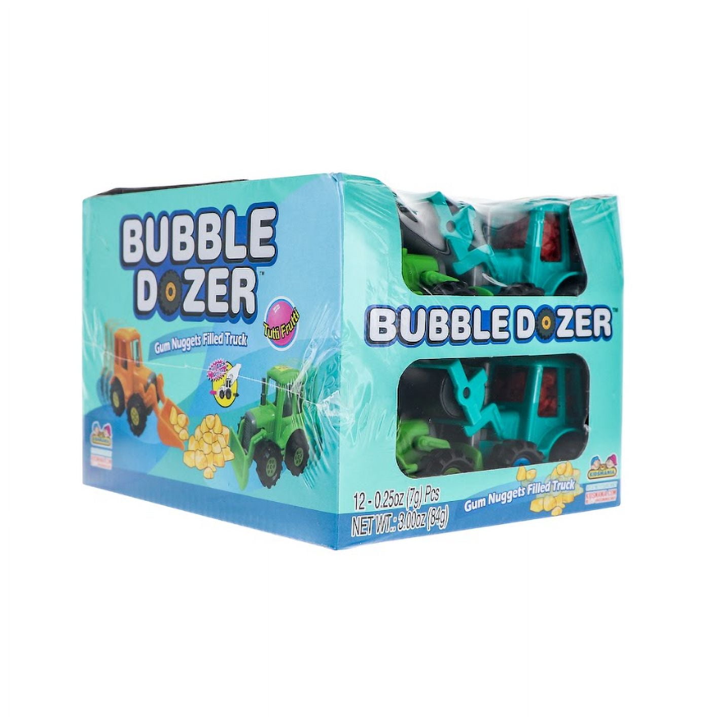 Kidsmania, Bubble D ozer Gum Truck, Count 12 - Sugar Candy