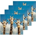 thumbnail image 2 of Coolnut 4 Pack Funny Giraffes Pure Cotton Washcloths 12 x 12 Inch Reusable Absorbent Soft Cotton Face Towels Fingertip Towels Set for Gym Towels,Hotel and Spa Wash cloth, 2 of 7
