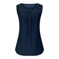 thumbnail image 4 of ZyeKqe Tank Tops for Women Summer Loose Fitted Flowy Tunics Scoop Neck Lace Sleeveless Tops, 4 of 6