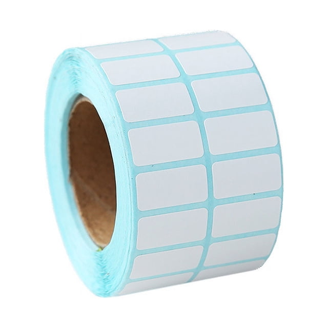 Miangastore 2 Rolls Storage Container Label Sticker Writable Rectangle White Stickers for Artists Organization