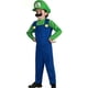 thumbnail image 1 of Adult Kids Super Mario Bros Luigi Cosplay Costume Outfit Fancy Dress Party Set, 1 of 2