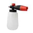 thumbnail image 1 of Pulverizador de jabón profesional manual presurizado con bomba de espuma de 1/4" de conexión rápida, botella de 1 L para detalles automotrices., 1 of 8