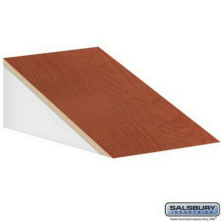 21 Inch Extra Wide Plum - Salsbury Industries 22252CHE Sloping Hood - for 21 Inch Deep Extra Wide Designer Wood Locker - 1 Wide - Cherry