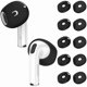 thumbnail image 1 of wonima44 [5 Pairs] for AirPods 4 Ear Tips Covers Sport Anti Slip Anti Scratche Skin Soft Silicone Eartip AirPods 4 Gen Earbuds Accessories Compatible with Apple AirPods 4th Generation (Black), 1 of 1