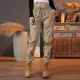 thumbnail image 4 of Pantalones cargo tipo harén para hombre, pantalones multibolsillos, ropa técnica informal, holgados, de lujo, de corte regular, los más baratos, 4 of 4