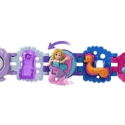 Polly Pocket Toys, Bracelet Treasures Wearables with Snap-Together Sections and Micro Doll