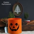 thumbnail image 3 of Luces De Velas LED De Halloween, Concha Naranja, Decoración Del Hogar Grande, Cara De Fantasma, Luz De Vela De Calabaza De Halloween Para Jardines Para Mesas, 3 of 7