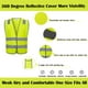 thumbnail image 5 of Chalecos de seguridad Lavori-AK amarillos reflectantes de alta visibilidad x10, 5 of 7