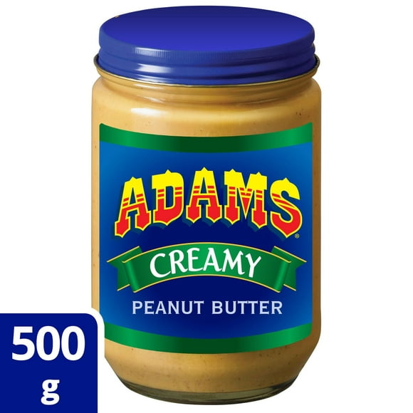 Adams beurre d'arachide crémeux 100 % naturel 500g 500g