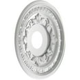 thumbnail image 4 of Ekena Millwork 16"OD x 3 1/2"ID x 1"P Baltimore Thermoformed PVC Ceiling Medallion (Fits Canopies up to 6 1/2"), Bright Coat Aluminum, 4 of 10