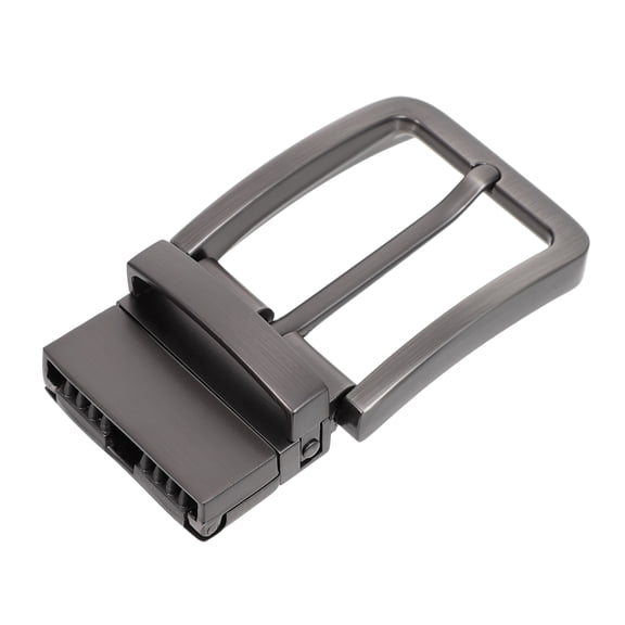 Supvox Reversible Belt Buckle Zinc Alloy Durable Single Prong Sand Black for Decoration