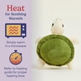 thumbnail image 5 of warmies Junior 9” Turtle Stuffed Animal, Microwavable Heated Plushies and Weighted Soft Plush Toys, 5 of 7