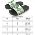 thumbnail image 2 of GZHJMY Stylish Slides for Women Men, Tropical Style Palm Leaves Soft Flexible Slip-on Sandals Slippers, 2 of 7