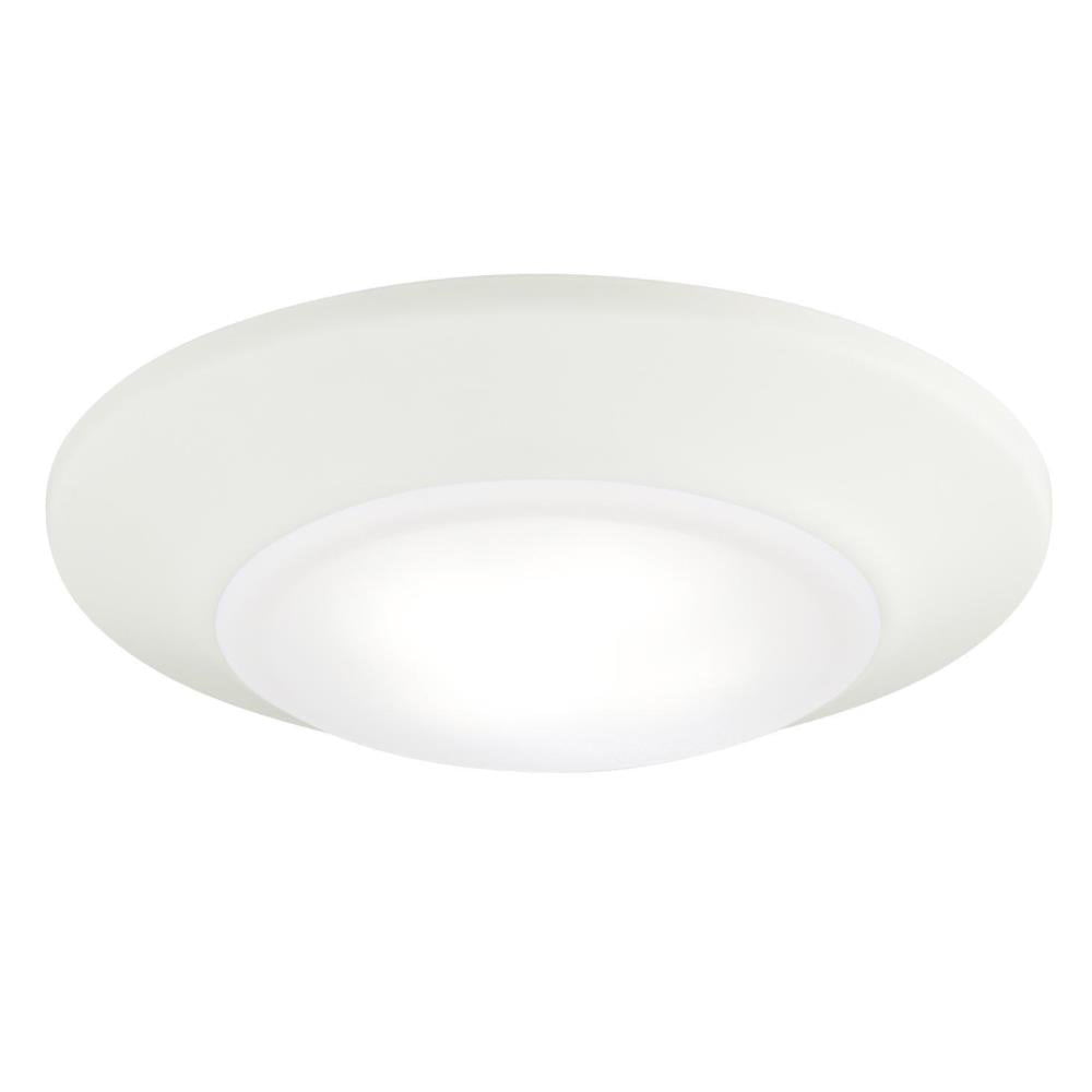 6" LED Surface Mount White Finish with Frosted Lens, 5000K