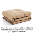 thumbnail image 5 of Southshore Fine Living, Inc. Vilano Springs Premium Quality Bedding, Full/Queen Comforter, Taupe, 5 of 9