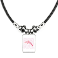thumbnail image 1 of delfines marinos saltan libremente. collar a mano colgante de cuerda de cuero Unbranded M, 1 of 3